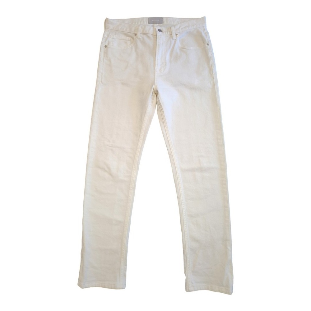 Everlane Bone Color High Rise  Jeans Woman's Size 28 Regular Leg Opening 6.5 in.
